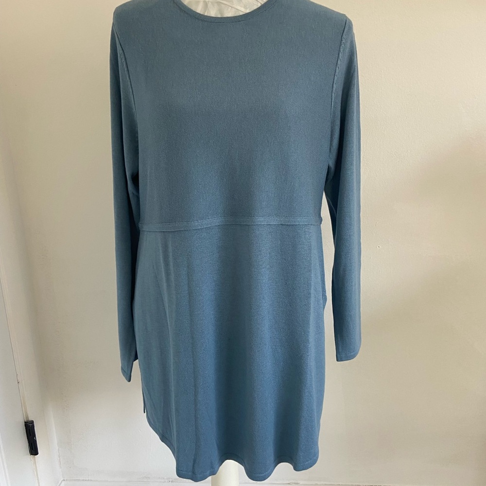 J. Jill Elegant Blue Tunic M